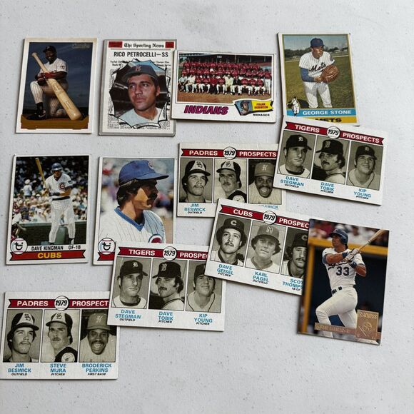 100 Baseball Cards Hand Picked Stars Rookies Hall Of Famers Prospects & Vintage - Picture 3 of 9